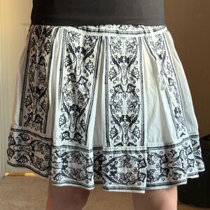 Max Studio Black and White A-Line Skirt